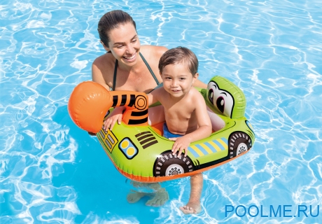 Надувной круг-ходунки INTEX &quot;Экскаватор&quot;, артикул 59586-E