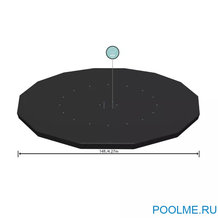 Тент Bestway для каркасного бассейна 4.27 м, артикул 58248 Тент Bestway для каркасного бассейна 4.27 м, артикул 58248