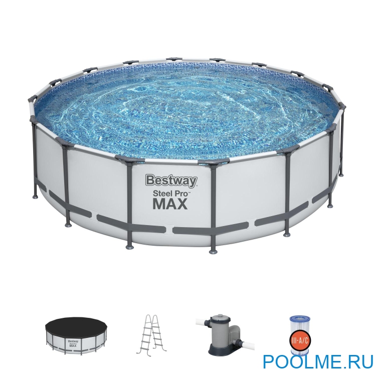 Каркасный бассейн Bestway 5612Z, размер 4.88 x 1.22 м Каркасный бассейн Bestway 5612Z, размер 4.88 x 1.22 м