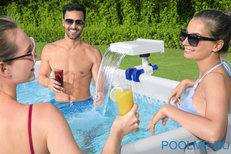 Водопад навесной Bestway Flowclear™ со светодиодной подсветкой, артикул 58619 Водопад навесной Bestway Flowclear™ со светодиодной подсветкой, артикул 58619