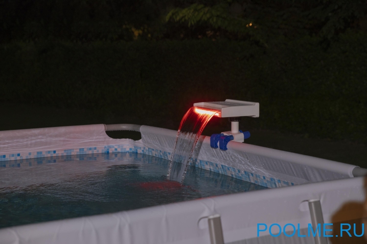 Водопад навесной Bestway Flowclear™ со светодиодной подсветкой, артикул 58619 Водопад навесной Bestway Flowclear™ со светодиодной подсветкой, артикул 58619