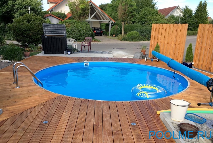 Бассейн Гигабасс 4 х 1.5 м, морозоустойчивый вкапываемый (полный комплект) арт. ТМ597-01 - платина Бассейн Гигабасс 4 х 1.5 м, морозоустойчивый вкапываемый (полный комплект) арт. ТМ597-01 - платина